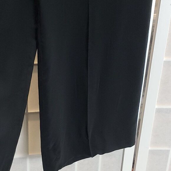 NWT Miu Miu Black Silk Capri Pants Size 44 - Picture 4 of 8